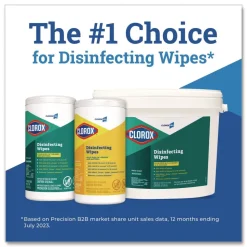 Clorox 1 Ply 7 in. x 8 in. Fresh Scent Disinfecting Wipes - White (1/Carton)