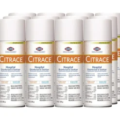 Clorox Healthcare 49100 14 oz. Aerosol Citrus Citrace Hospital Disinfectant and Deodorizer (12/Carton)