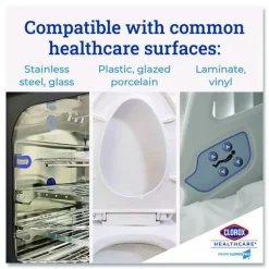 Clorox Healthcare 6.75 in. x 9 in. 1-Ply Individual Bleach Germicidal Wipes - Unscented White (6/Carton)