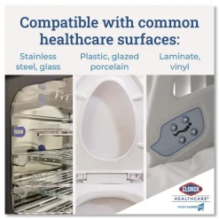 Clorox Healthcare 6 in. x 5 in. 1-Ply Bleach Germicidal Wipes - Unscented, White (150/Canister)