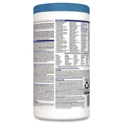 Clorox Healthcare 6 in. x 5 in. 1-Ply Bleach Germicidal Wipes - Unscented, White (150/Canister)