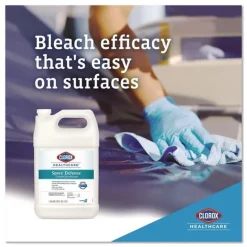 Clorox Healthcare Spore Defense 1-Gallon Refill Bottle Open System Cleaner Disinfectant (4/Carton)