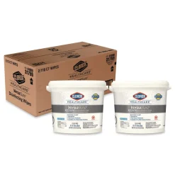 Clorox Healthcare VersaSure 12 in. x 12 in. 1-Ply Cleaner Disinfectant Wipes - Fragranced White (2/Carton)