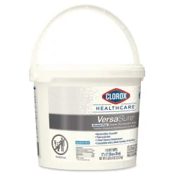 Clorox Healthcare VersaSure 12 in. x 12 in. 1-Ply Cleaner Disinfectant Wipes - Fragranced White (2/Carton)