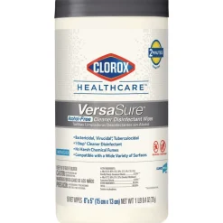 Clorox Healthcare VersaSure 6 in. x 5 in. 1-Ply Cleaner Disinfectant Wipes - Fragranced White