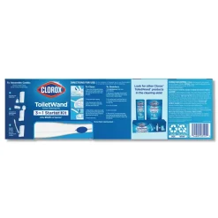 Clorox ToiletWand Disposable Toilet Cleaning System with Handle/Caddy/Refills - White (6/Carton)