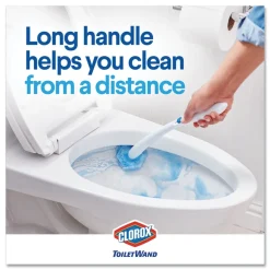 Clorox ToiletWand Disposable Toilet Cleaning System with Handle/Caddy/Refills - White (6/Carton)