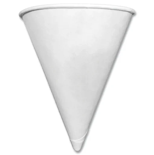 Coffee Pro CPCONESTD 3.2 oz. Paper Cone Cups - White (5000/Carton)