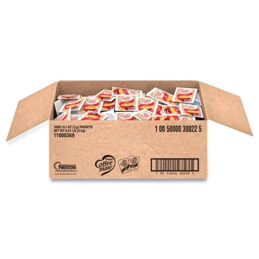 Coffee-Mate 0.1 oz Packet Powdered Creamer Packets - Original (1000/Carton)