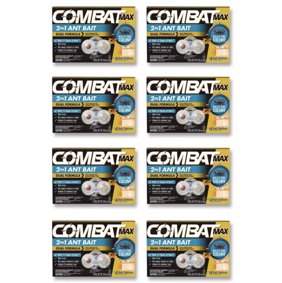 Combat 23400 07172 Max 2-in-1 Ant Bait (8/Carton)