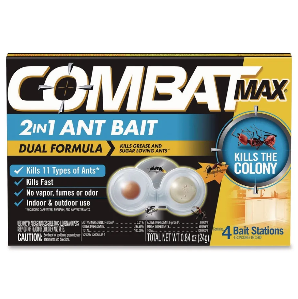 Combat 23400 07172 Max 2-in-1 Ant Bait (8/Carton)