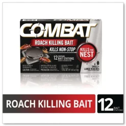 Combat Roach Bait Insecticide for Small and Large Roaches 0.42 oz 12 Bait Stations