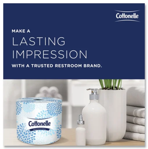 Cottonelle 17713 2-Ply Septic Safe Bathroom Tissue for Business - White (60/Carton)