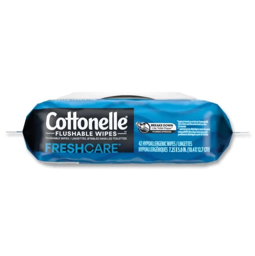 Cottonelle 1-Ply 3.75 x 5.5 Fresh Care Flushable Cleansing Cloths - White (12/Carton)