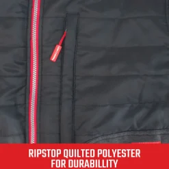 Craftsman 20V Lithium-Ion Cordless Women's Hybrid Heated Jacket (2 Ah) - Medium, Black