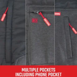 Craftsman 20V Lithium-Ion Cordless Women's Hybrid Heated Jacket (2 Ah) - Medium, Black