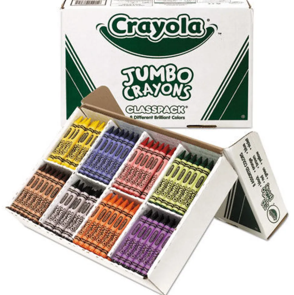 Crayola 25 Each of 8 Colors Jumbo Classpack Crayons (200/Set)