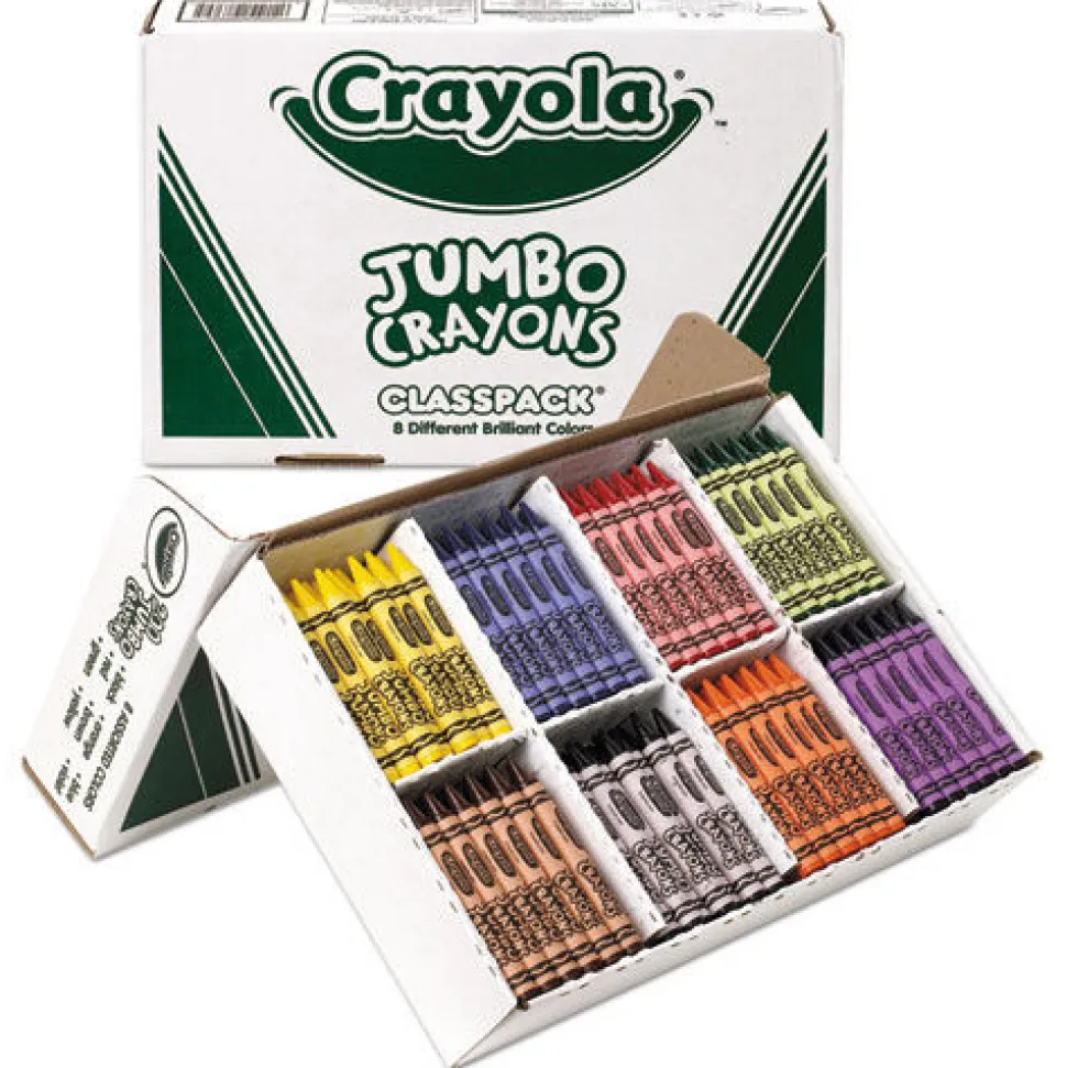 Crayola 25 Each of 8 Colors Jumbo Classpack Crayons (200/Set)