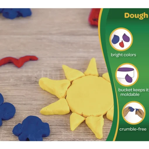 Crayola 3 lbs. Modeling Dough Bucket - Assorted Colors (6/Set)