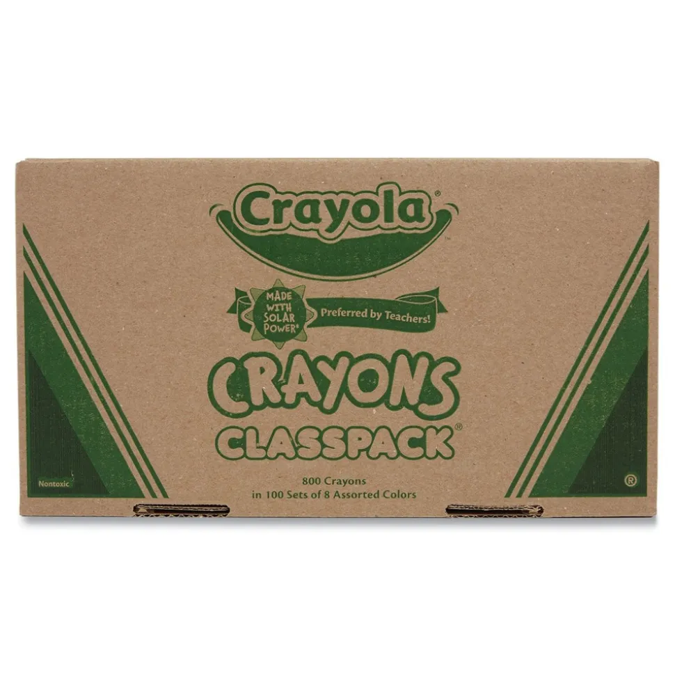 Crayola 8-Color Classpack Regular Crayons (800/Box)