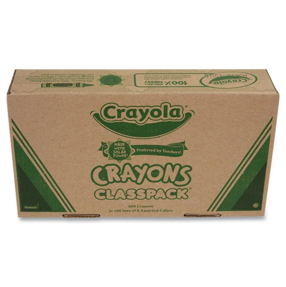 Crayola 8-Color Classpack Regular Crayons (800/Box)