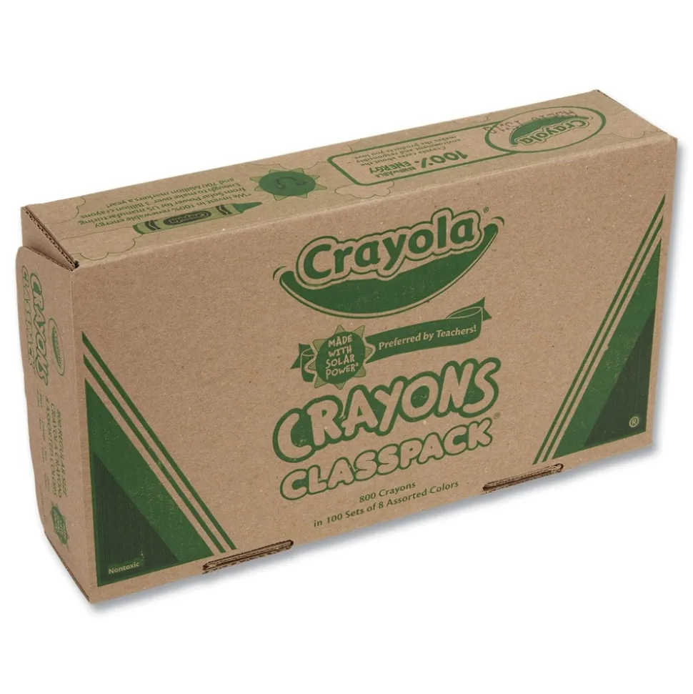 Crayola 8-Color Classpack Regular Crayons (800/Box)