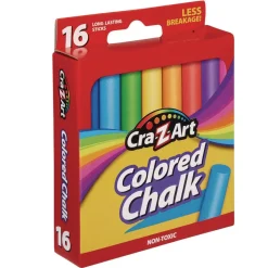 Cra-Z-Art Colored Chalk - Assorted Colors (16/Pack)