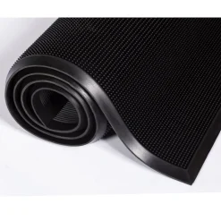 Crown Mat-A-Dor 24 in. x 32 in. Rubber Entrance/Scraper Mat - Black