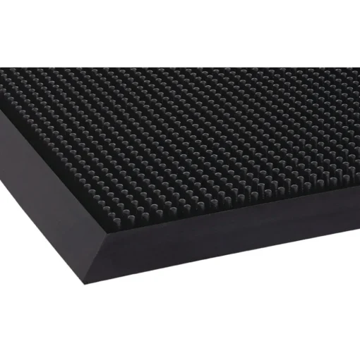 Crown Mat-A-Dor 24 in. x 32 in. Rubber Entrance/Scraper Mat - Black
