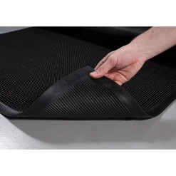 Crown Mat-A-Dor 24 in. x 32 in. Rubber Entrance/Scraper Mat - Black