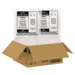 Dart 9.14 in. x 9 in. x 2.98 in. 3 Compartments ProPlanet Seal Compostable Molded Fiber Hinged Trays - Natural (200/Carton)