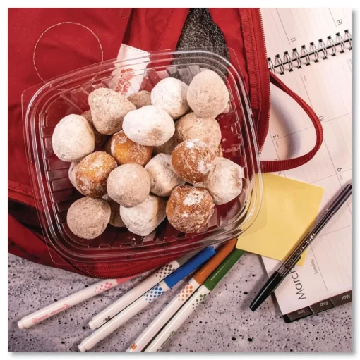 Dart 9.4 in. x 6.8 in. x 2.1 in. 32 oz. ClearPac Plastic Containers (504/Carton)