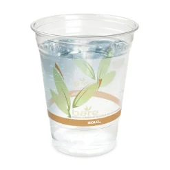 Dart Bare Eco-Forward 12 oz to 14 oz RPET Cold Cups (1000/Carton)