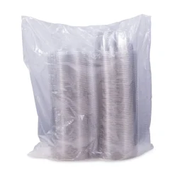 Dart CTR16BF 5.5 in. x 2.7 in. 16 oz. Tamper-Evident Flat-Lid Bowls - Clear (240/Carton)