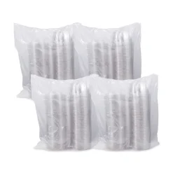 Dart CTR16BF 5.5 in. x 2.7 in. 16 oz. Tamper-Evident Flat-Lid Bowls - Clear (240/Carton)