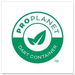 Dart ProPlanet Seal Molded Fiber Lids for Paper Cups Fits 10 oz. to 24 oz. Hot Cups - Tan (1000/Carton)