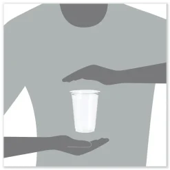 Dart TR16 16 oz. Ultra Clear Plastic Cups - Clear (1000/Carton)