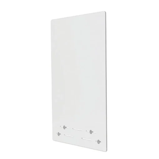Deflecto 23.75 in. x 31.75 in. Acrylic Mounting Safety Barrier with Full Shield - Clear (2/Carton)