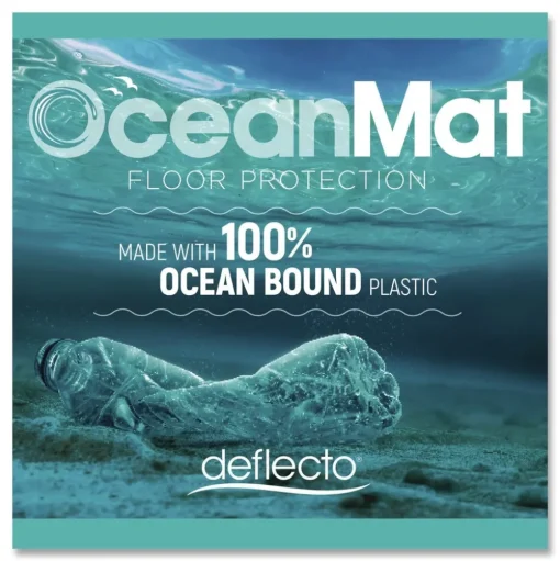 Deflecto 46 in. x 60 in. Oceanmat Chair Mat For Carpet - Clear