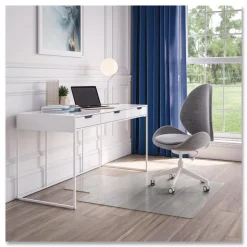 Deflecto 45 in. x 53 in. Oceanmat Hard Floor Lipped Chair Mat - Clear