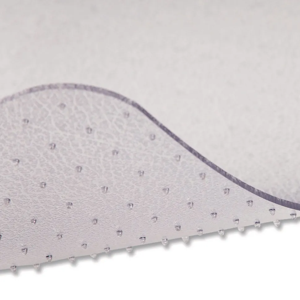 Deflecto 45 in. x 53 in. OceanMat Lipped Carpet Chair Mat - Clear