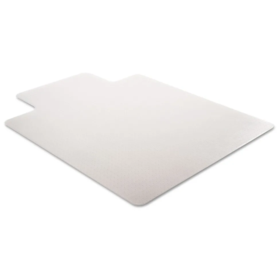 Deflecto 36 x 48 SuperMat Frequent Use Flat Lipped Chair Mat for Med Pile Carpet - Clear