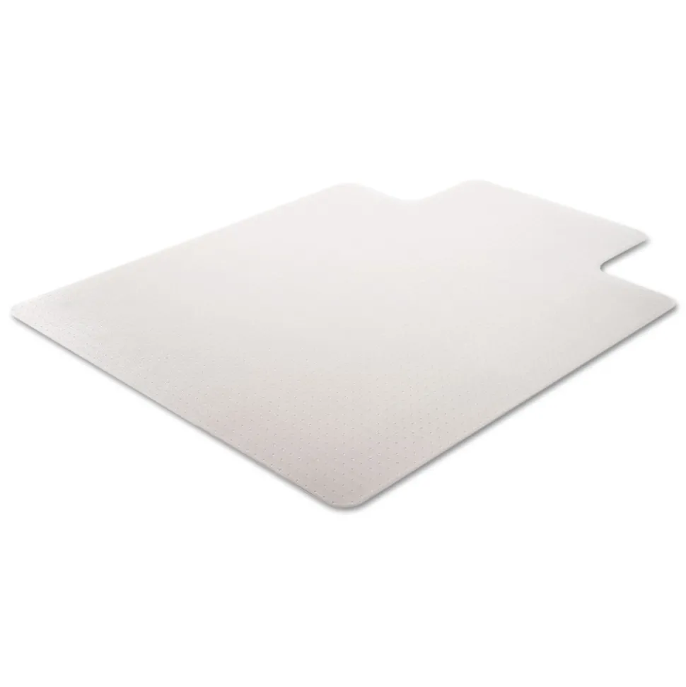 Deflecto 36 x 48 SuperMat Frequent Use Flat Lipped Chair Mat for Med Pile Carpet - Clear