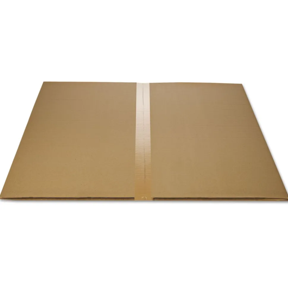 Deflecto EconoMat 36 in. x 48 in. Lipped Flat Packed All Day Use Chair Mat for Hard Floors - Clear