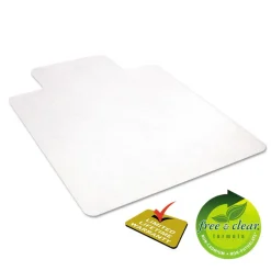 Deflecto EconoMat 36 in. x 48 in. Lipped Flat Packed All Day Use Chair Mat for Hard Floors - Clear