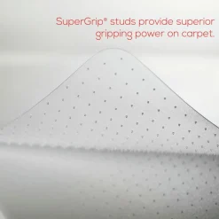 Deflecto EconoMat 36 in. x 48 in. Occasional Use Lipped Chair Mat for Low Pile Carpet - Clear