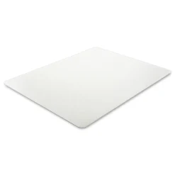 Deflecto Medium Pile Carpet Rectangular 60 in. x 46 in. Antimicrobial Chair Mat - Clear