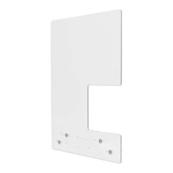 Deflecto PBCMA2331S 23.75 in. x 31.75 in. Acrylic Mounting Safety Barrier with Side Pass Thru - Clear (2/Carton)