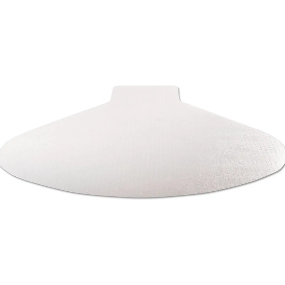 Deflecto SuperMat Medium Pile Carpet Frequent Use 60 in. x 66 in. Workstation Chair Mat - Clear