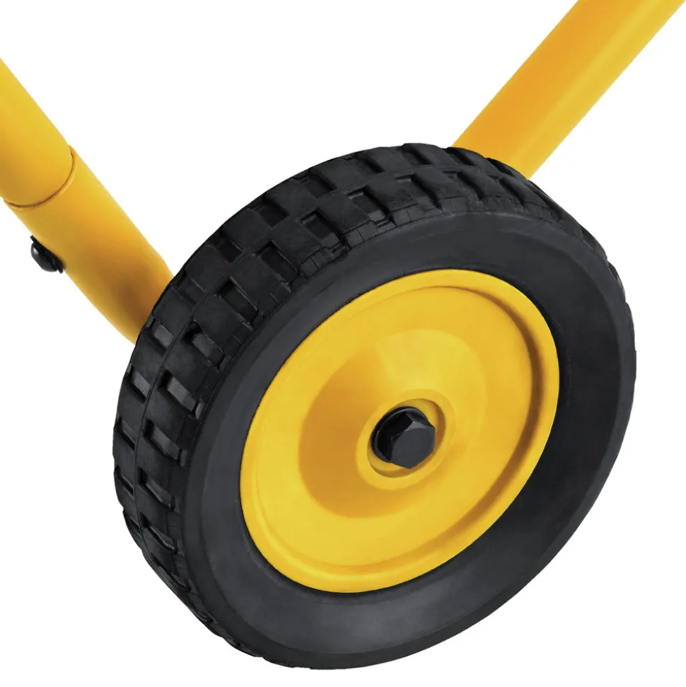 Dewalt 25 in. x 60 in. x 32.5 in. Heavy-Duty Rolling Miter Saw Stand - Yellow/Black